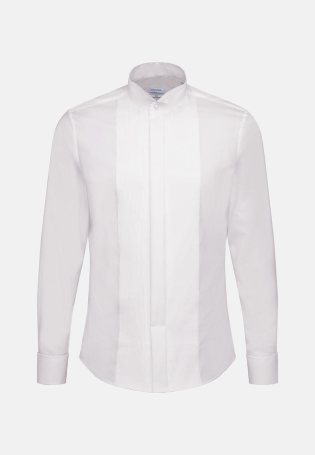 Chemise de soirée Slim Popeline Col Cassé in Blanc |  Seidensticker Onlineshop