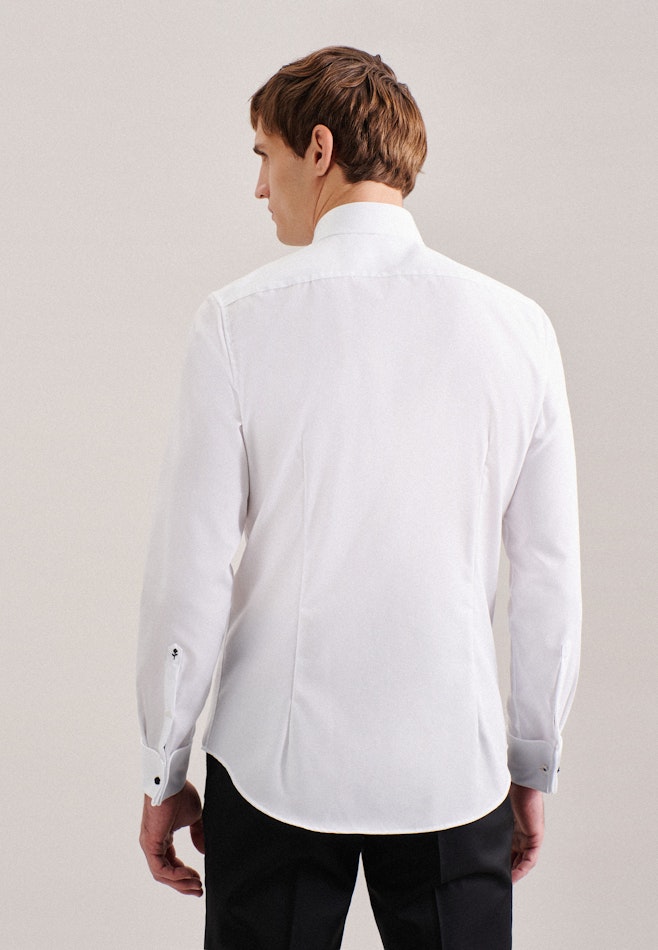 Slim Gala Uni in White | Seidensticker online shop