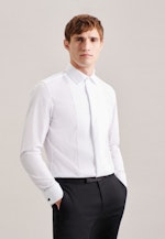 Chemise de soirée Slim Popeline Col Kent in Blanc |  Seidensticker Onlineshop