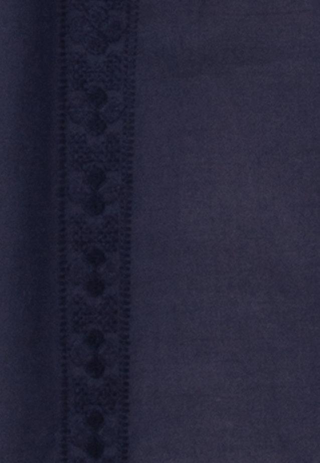 Long sleeve Voile Stand-Up Blouse in Dark Blue |  Seidensticker Onlineshop