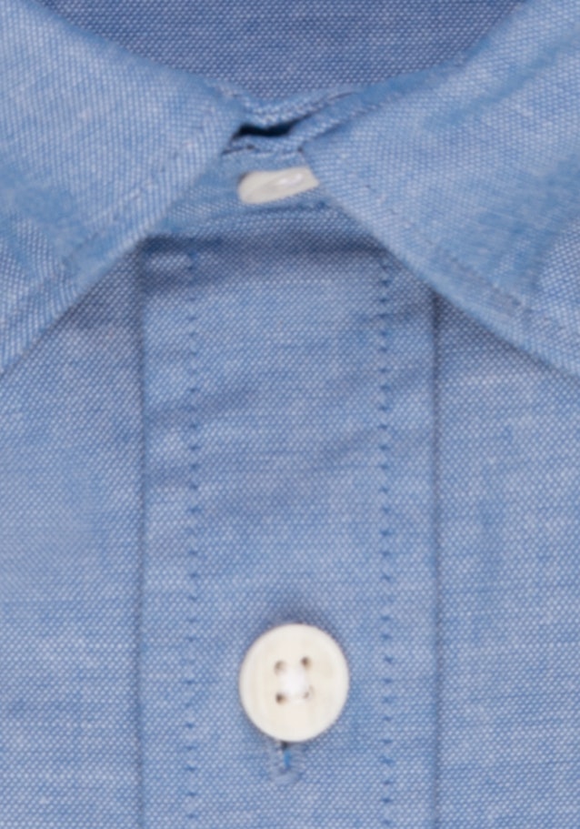 Chambray Casual Hemd in Regular mit Button-Down-Kragen in Hellblau |  Seidensticker Onlineshop