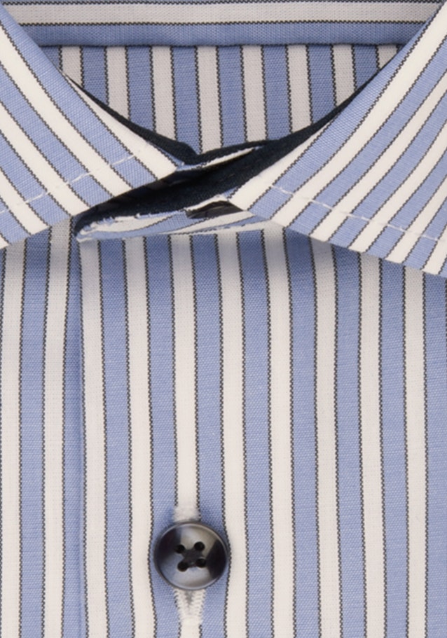 Non-iron Popeline korte arm Business overhemd in Regular with Kentkraag in Lichtblauw |  Seidensticker Onlineshop