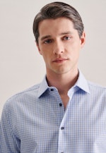 Slim Business Hemd Karo in Hellblau |  Seidensticker Onlineshop