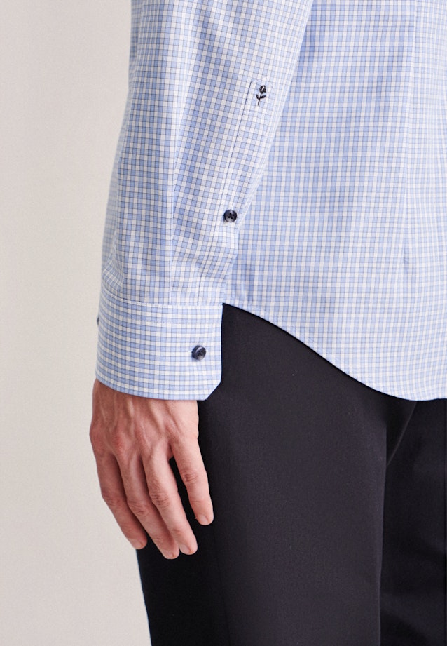 Slim Business Hemd Karo in Hellblau |  Seidensticker Onlineshop