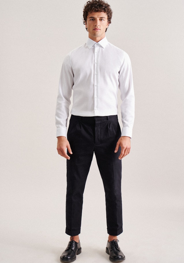 Slim Business Hemd Uni in Weiß | Seidensticker Onlineshop