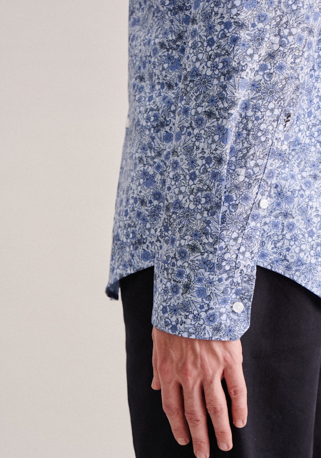 Slim Business Hemd Floral in Bleu Clair | Seidensticker Onlineshop