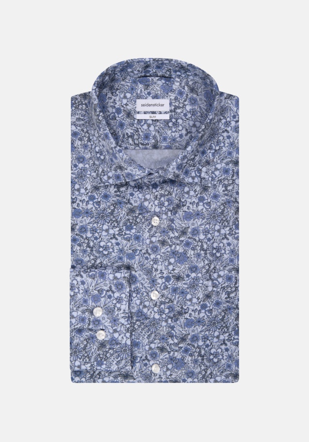 Slim Business Hemd Floral in Bleu Clair | Seidensticker Onlineshop
