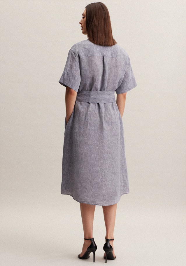Leinen Midi Kleid in Dunkelblau | Seidensticker Onlineshop