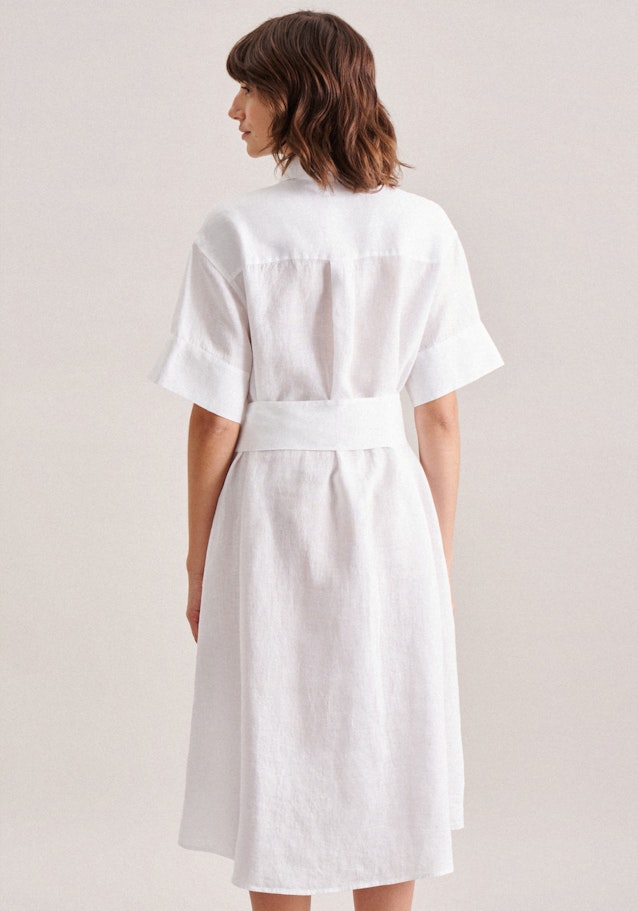 Leinen Midi Kleid in Weiß | Seidensticker Onlineshop
