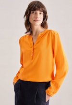 Blouse à enfiler Armure toile in Orange |  Seidensticker Onlineshop