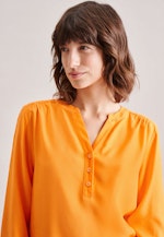 Blouse à enfiler Armure toile in Orange |  Seidensticker Onlineshop