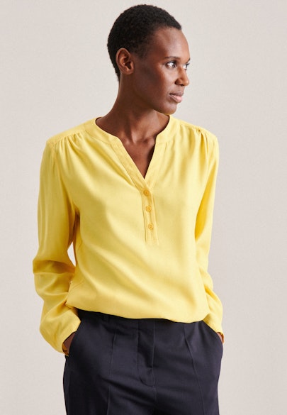 Schlupfbluse Uni in Gelb |  Seidensticker Onlineshop