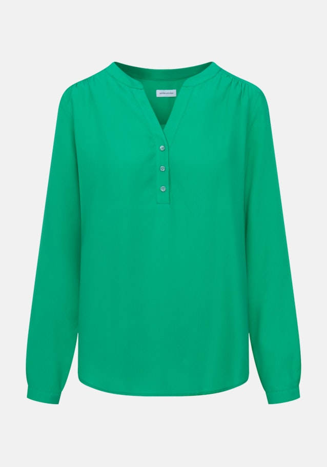 Long sleeve Plain weave Slip Over Blouse in Green |  Seidensticker Onlineshop