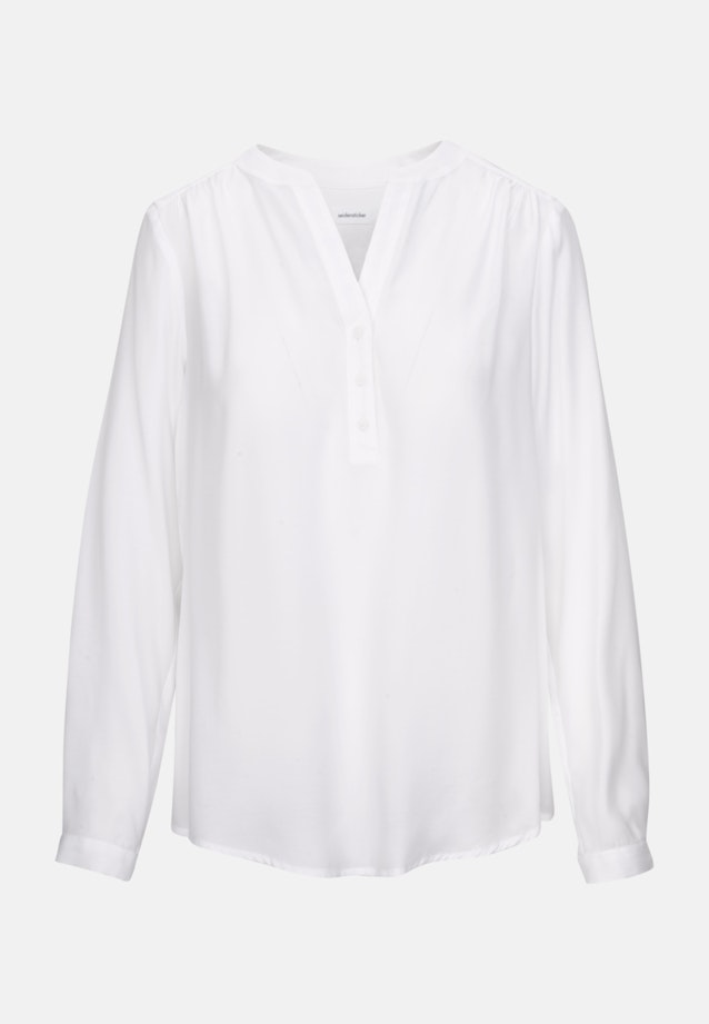 Long sleeve Plain weave Slip Over Blouse in White |  Seidensticker Onlineshop