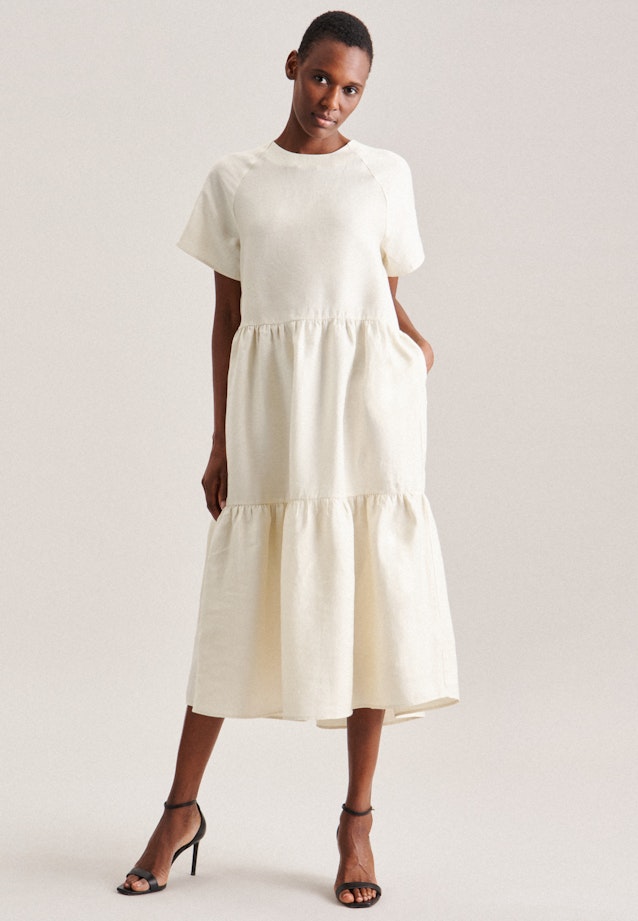 Krepp Maxi Kleid in Ecru |  Seidensticker Onlineshop