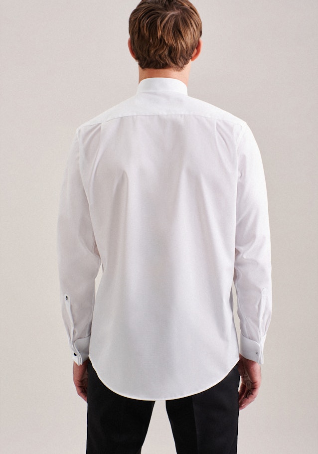 Regular Chemise de soirée Uni in Blanc | Seidensticker Onlineshop