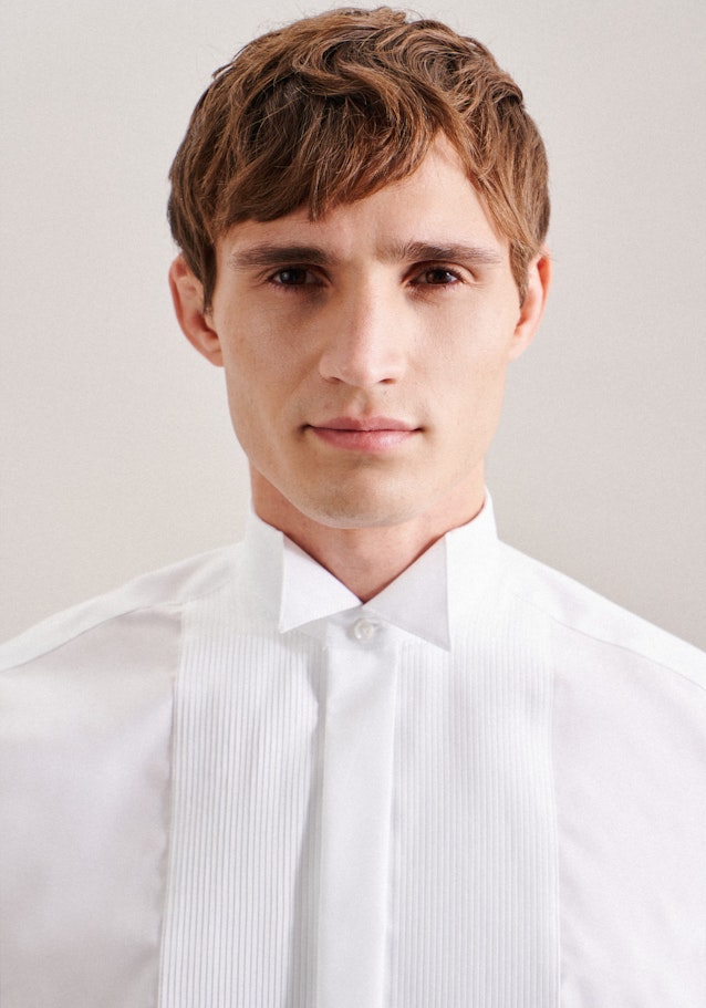Regular Chemise de soirée Uni in Blanc | Seidensticker Onlineshop
