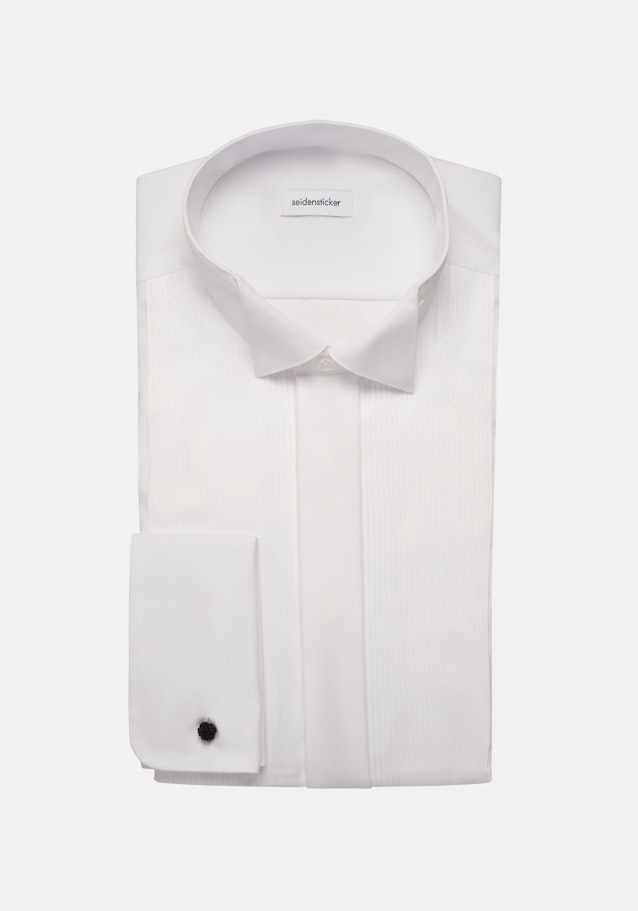 Regular Chemise de soirée Uni in Blanc | Seidensticker Onlineshop