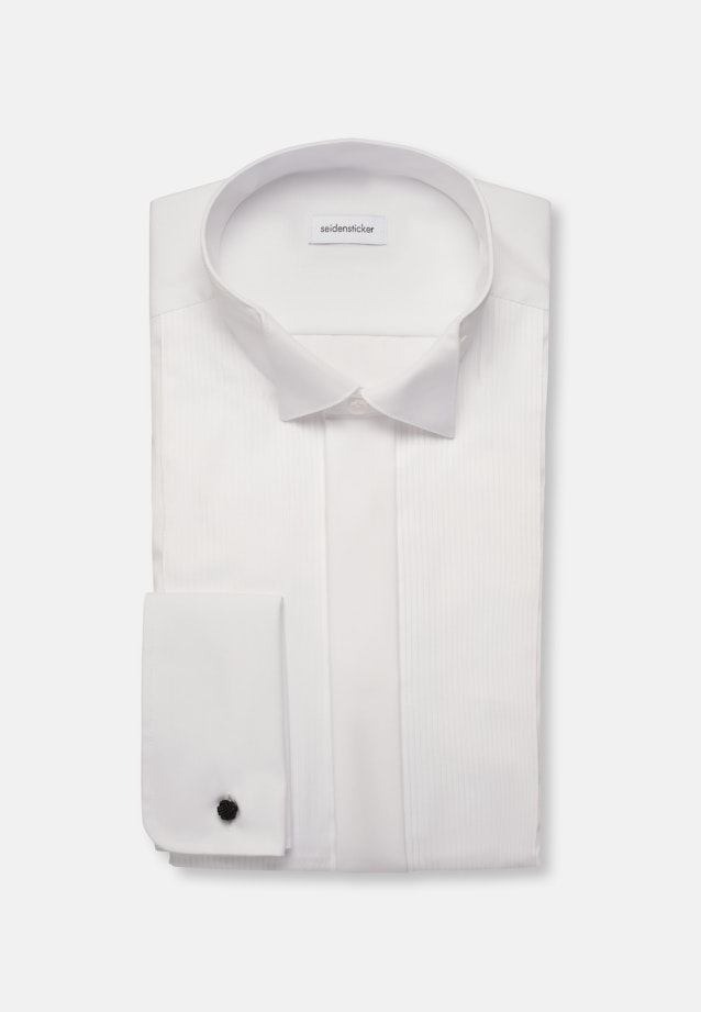 Regular Tuxedo shirt Uni in White |  Seidensticker Onlineshop