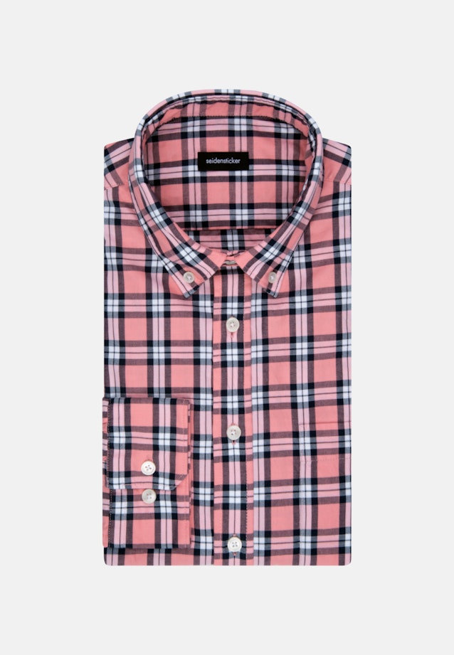 Casual Shirt in Regular with Button-Down-Kraag in Roze/Pink |  Seidensticker Onlineshop