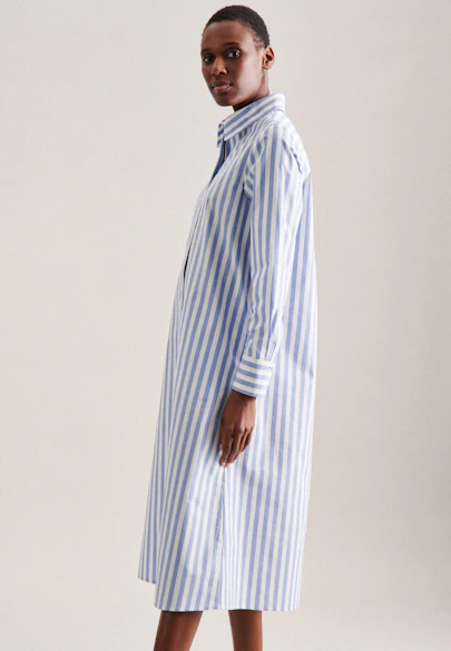 Kleid Streifen in Mittelblau |  Seidensticker Onlineshop