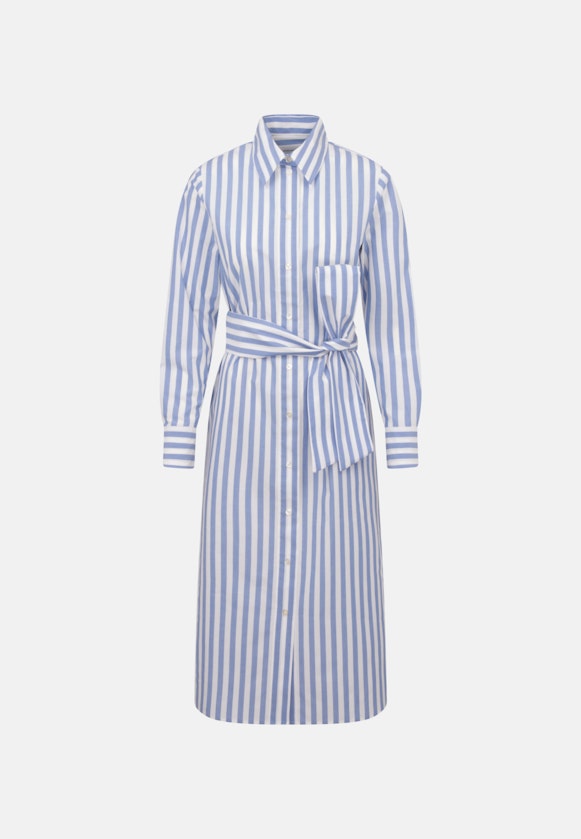 Popeline Midi Kleid in Mittelblau |  Seidensticker Onlineshop