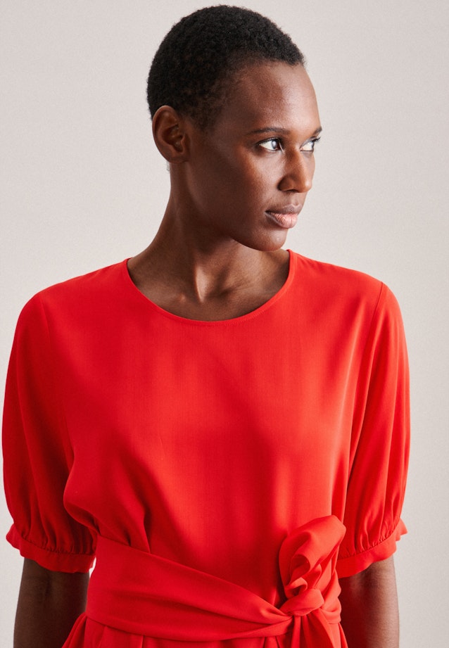 Krepp Midi Kleid in Rot | Seidensticker Onlineshop