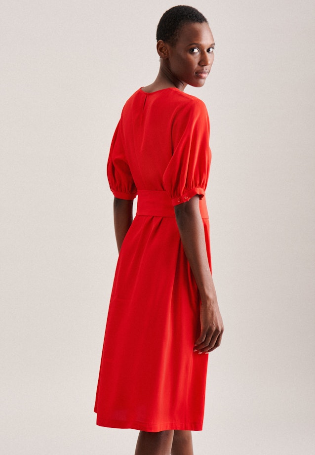 Crew Neck Dress in Red |  Seidensticker Onlineshop