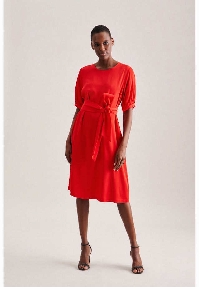 Crew Neck Dress in Red |  Seidensticker Onlineshop