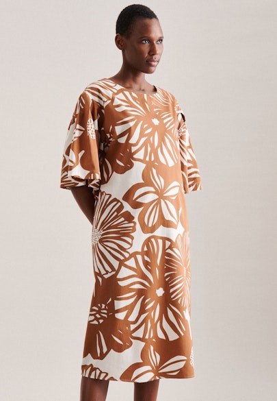 Kleid Druck in Braun |  Seidensticker Onlineshop