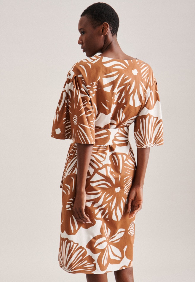 Satin Midi Kleid in Braun | Seidensticker Onlineshop
