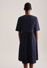 Crew Neck Dress in Dark Blue |  Seidensticker Onlineshop