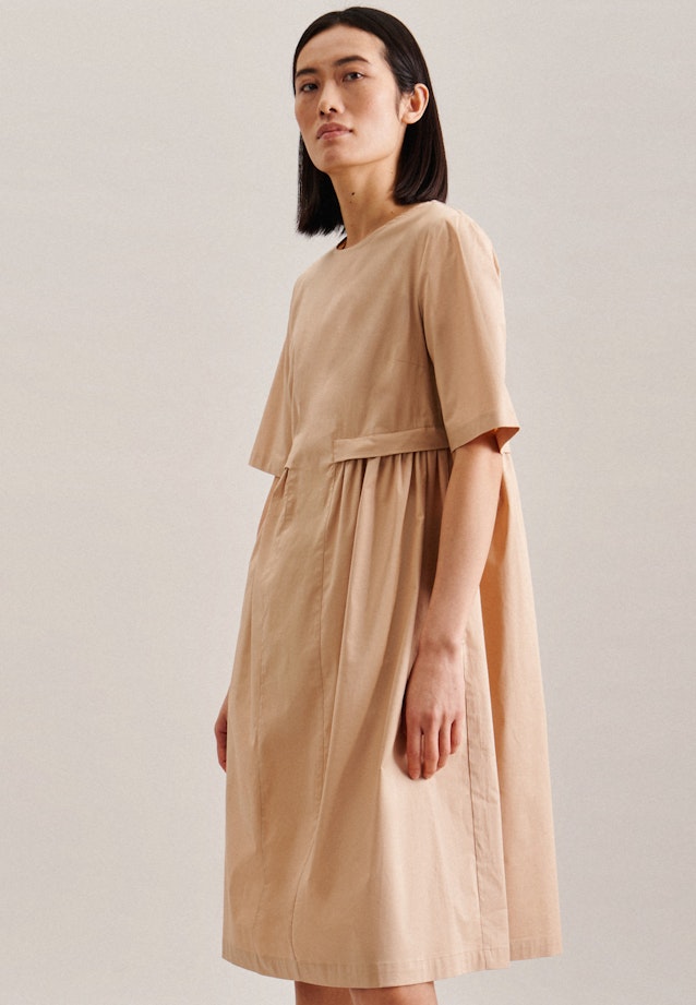 Kleid Uni in Beige |  Seidensticker Onlineshop
