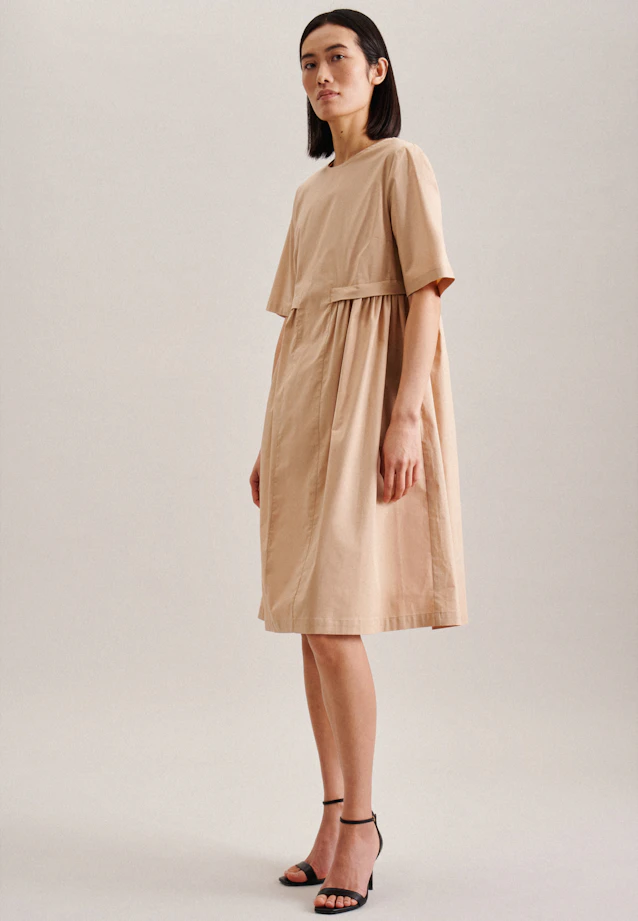 Kleid Uni in Beige |  Seidensticker Onlineshop