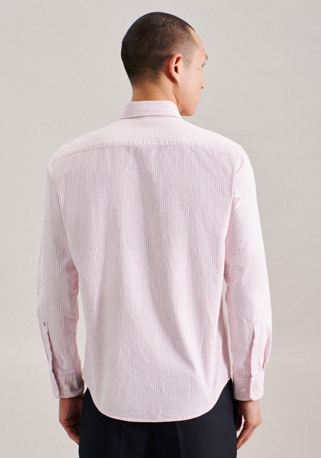 Oxford Casual Hemd in Regular mit Button-Down-Kragen in Rosa/Pink | Seidensticker Onlineshop