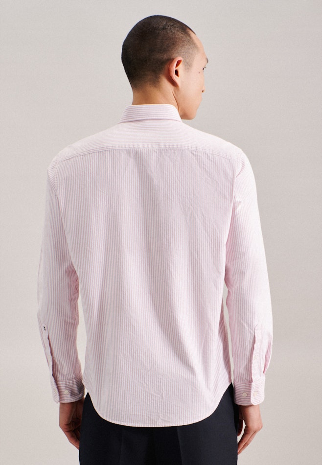 Oxford Casual Hemd in Regular mit Button-Down-Kragen in Rosa/Pink | Seidensticker Onlineshop