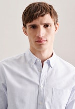 Casual Shirt in Regular with Button-Down-Collar in Light Blue |  Seidensticker Onlineshop