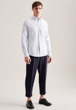 Regular Chemise décontractée rayures in Bleu Clair |  Seidensticker Onlineshop