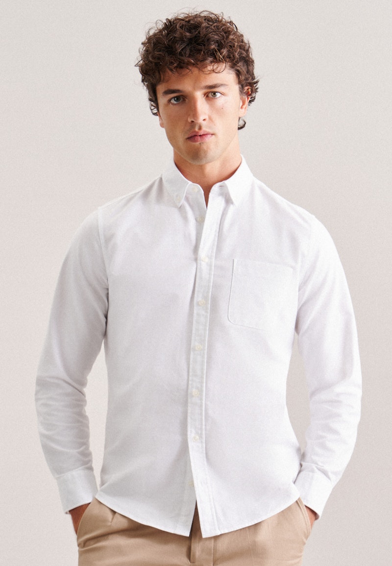 Chemise casual Regular Oxford Col Boutonné
