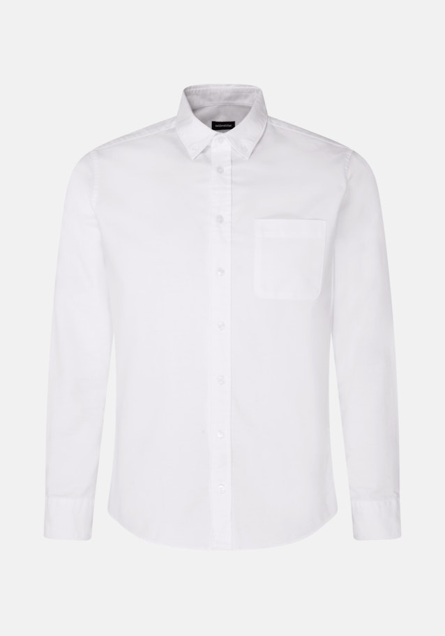 Oxford Casual Hemd in Regular mit Button-Down-Kragen in Weiß |  Seidensticker Onlineshop