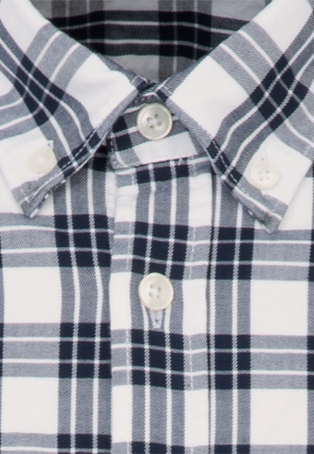 Casual Shirt in Regular with Button-Down-Kraag in Donkerblauw |  Seidensticker Onlineshop