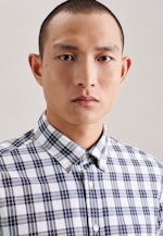 Twill Casual Hemd in Regular mit Button-Down-Kragen in Dunkelblau |  Seidensticker Onlineshop