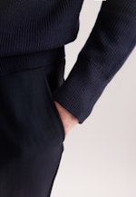 Regular Veste en maille Uni in Bleu Foncé |  Seidensticker Onlineshop
