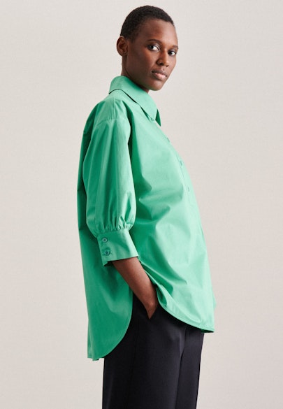 Schlupfbluse Uni in Grün |  Seidensticker Onlineshop