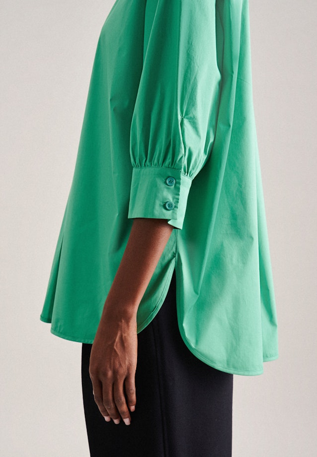 Kraag Overgooi-Blouse in Groen |  Seidensticker Onlineshop