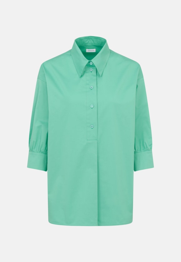 3/4-sleeve Poplin Slip Over Blouse in Green |  Seidensticker Onlineshop