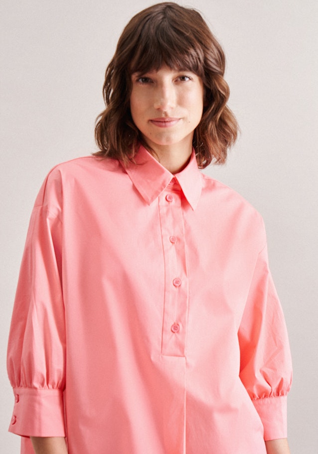 3/4-sleeve Poplin Slip Over Blouse in Pink |  Seidensticker Onlineshop