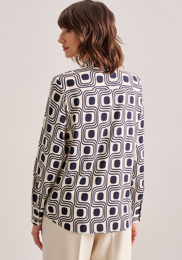 Regular Hemdbluse Druck in Ecru | Seidensticker Onlineshop