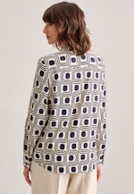 Regular Hemdbluse Druck in Ecru |  Seidensticker Onlineshop