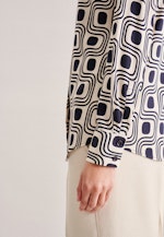 Regular Hemdbluse Druck in Ecru |  Seidensticker Onlineshop